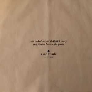 KateSpade dust bag. New, never used